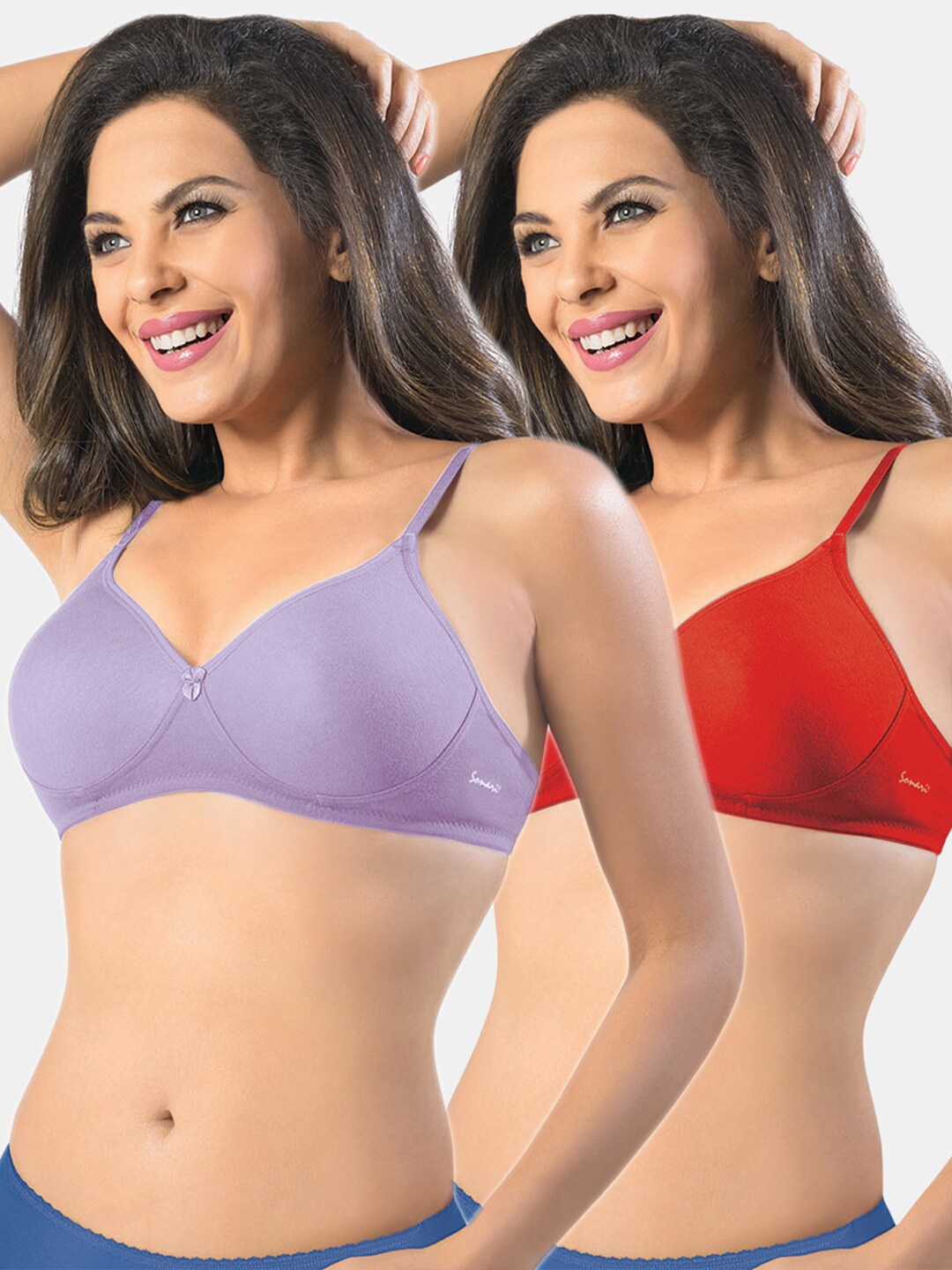 

Sonari Pack of 2 Bra, Purple