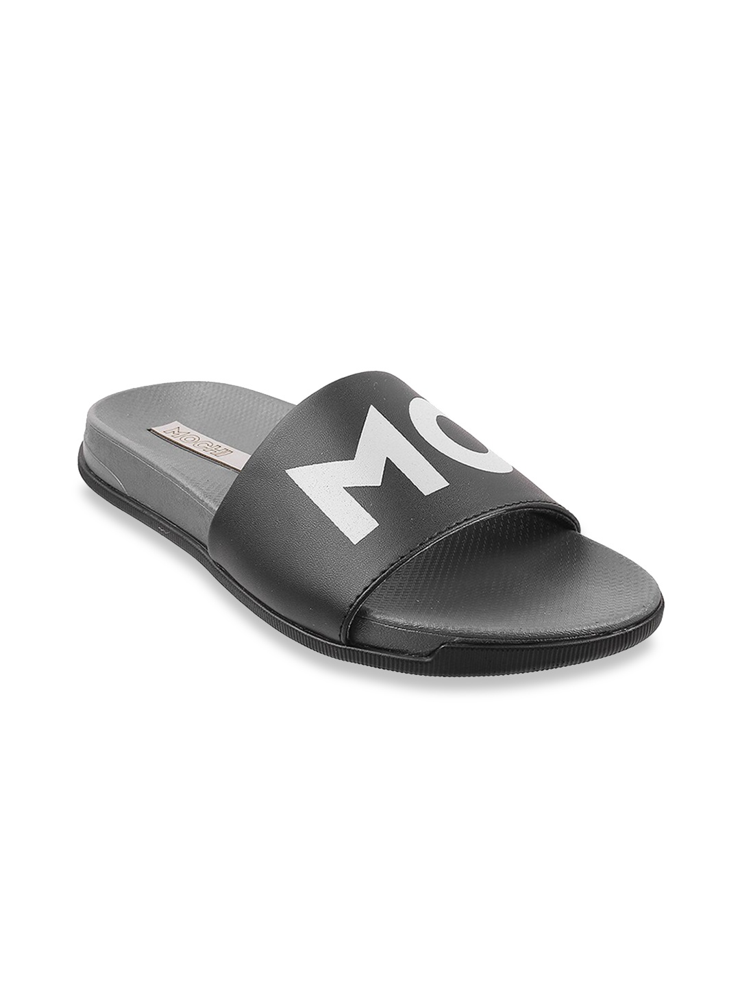 

Mochi Men Black Printed Rubber Sliders