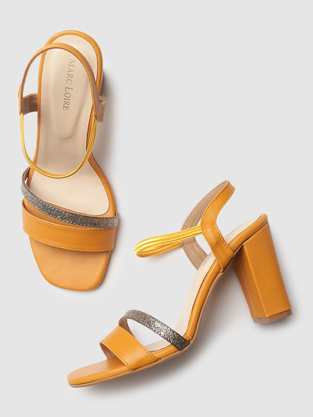 

Marc Loire Tan Brown Block Heels