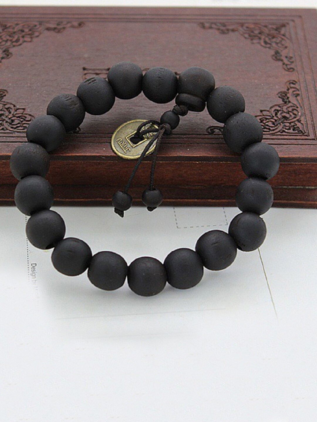 

OOMPH Men Black Wraparound Bracelet