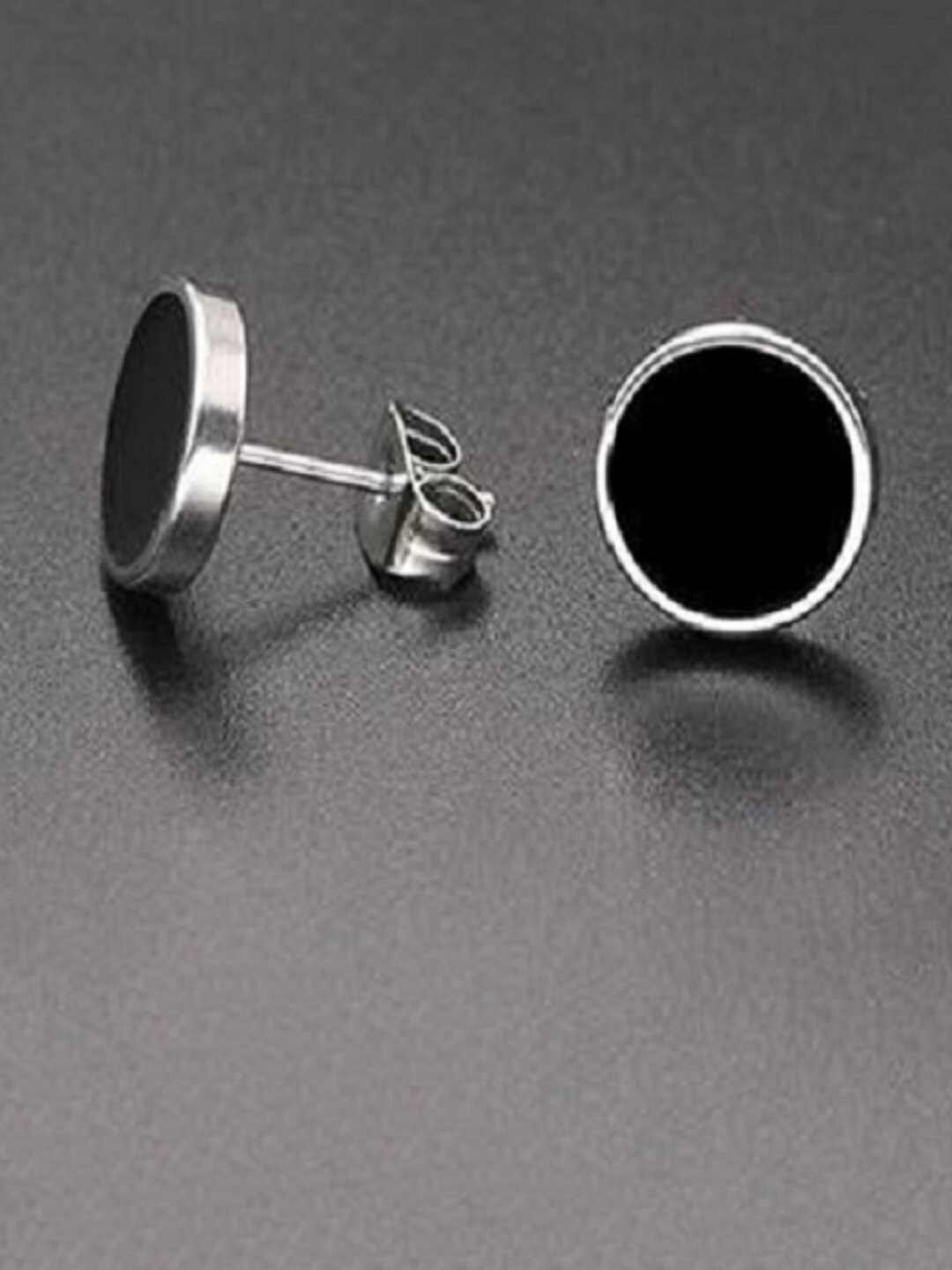 

OOMPH Black Contemporary Studs Earrings