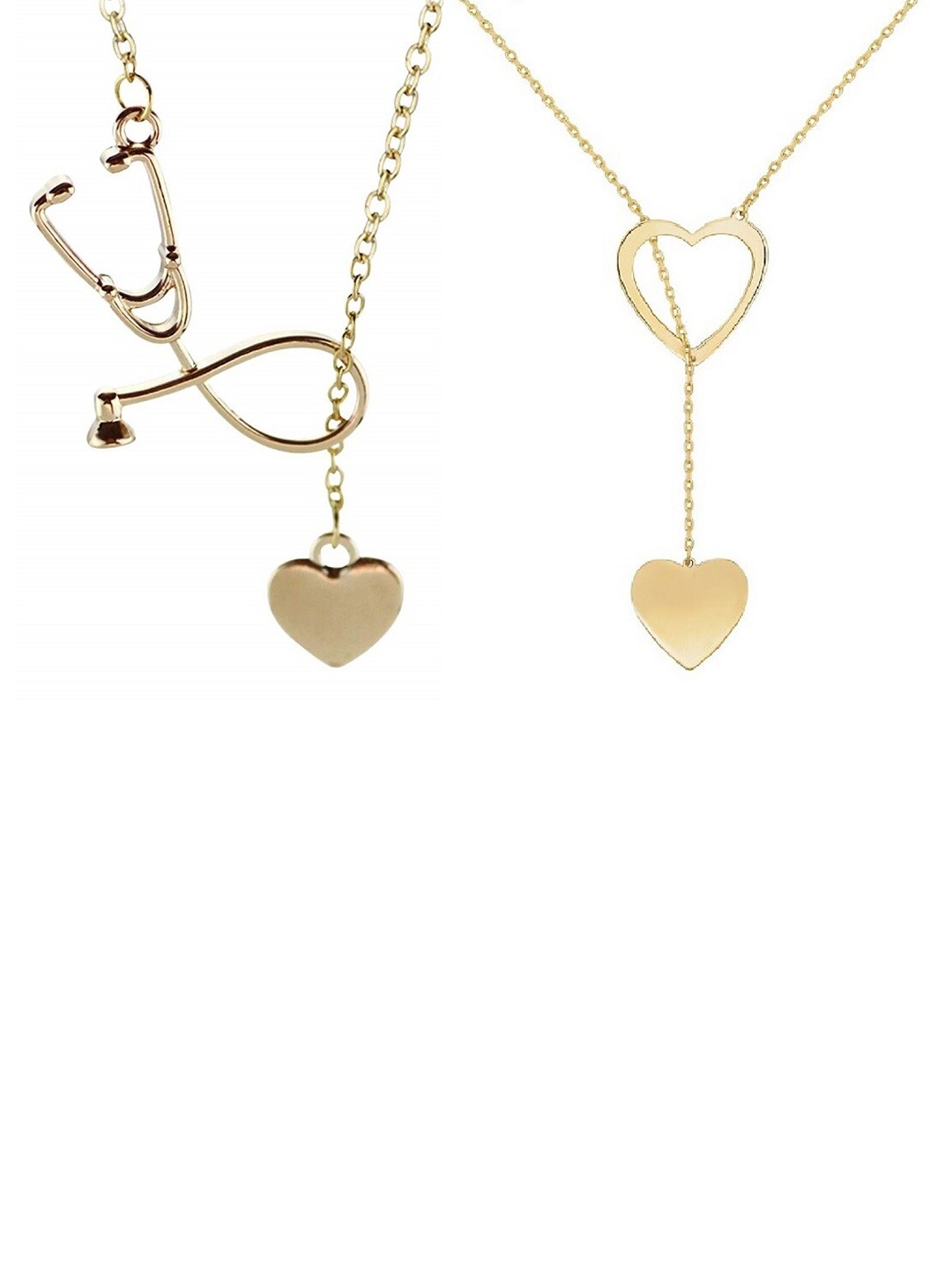 

OOMPH Set Of 2 Gold-Toned Minimal Necklace