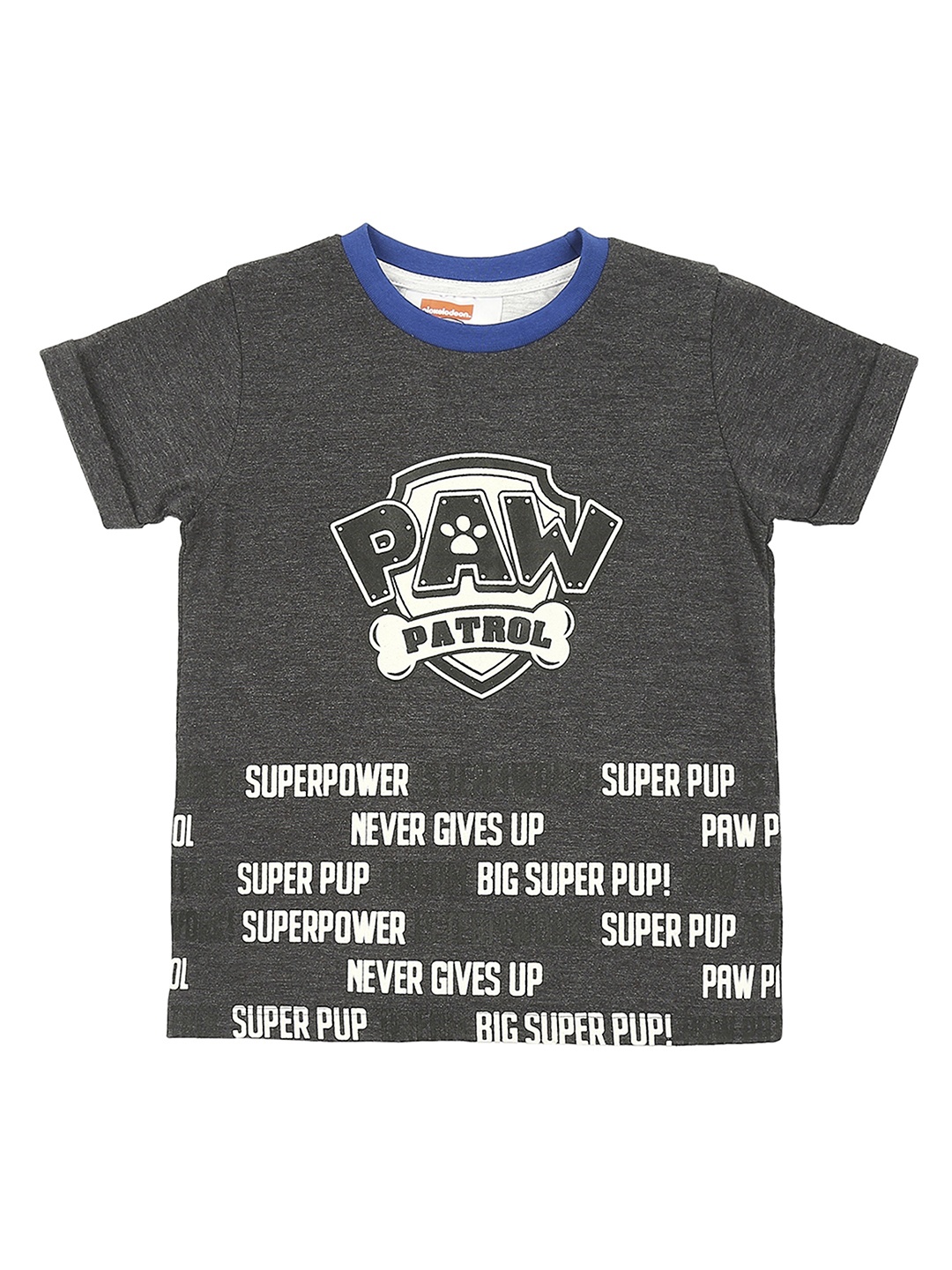 

PAW PATROL Boys Grey Printed T-shirt