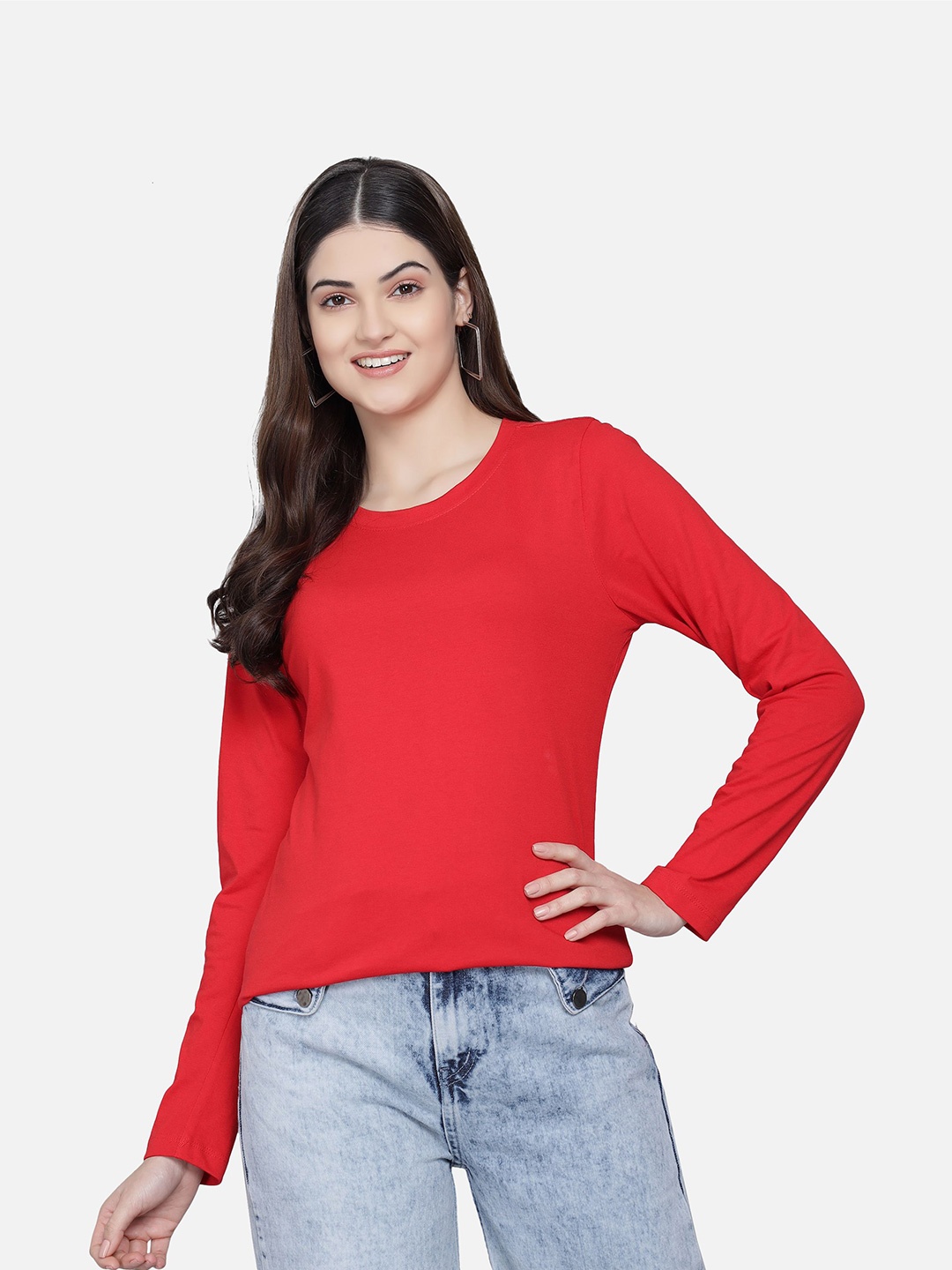 

PockMAN Women Red T-shirt