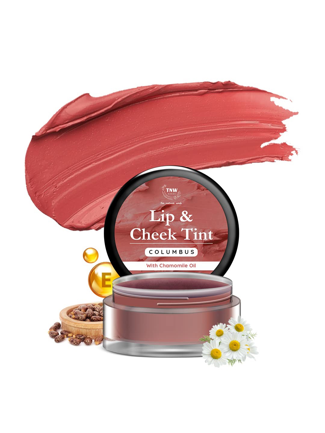 

TNW the natural wash Columbus Lip & Cheek Tint with Chamomile Oil, Brown