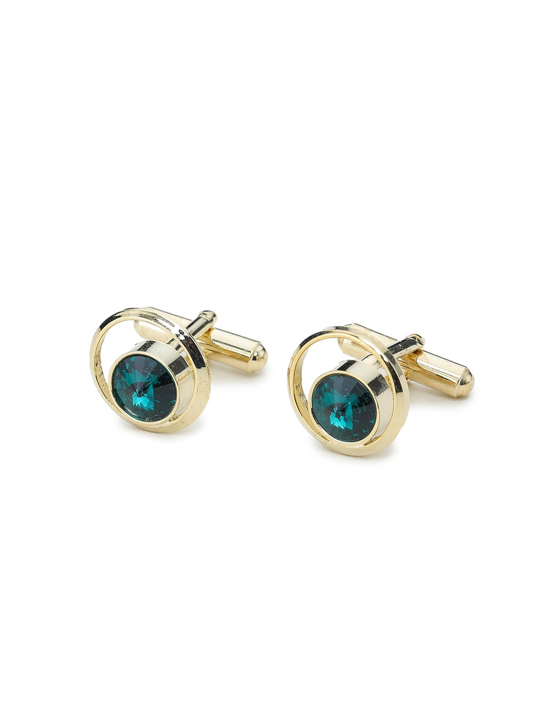 

ELLIS Turquoise Blue & Gold-Toned Cufflink and Tiepin Set