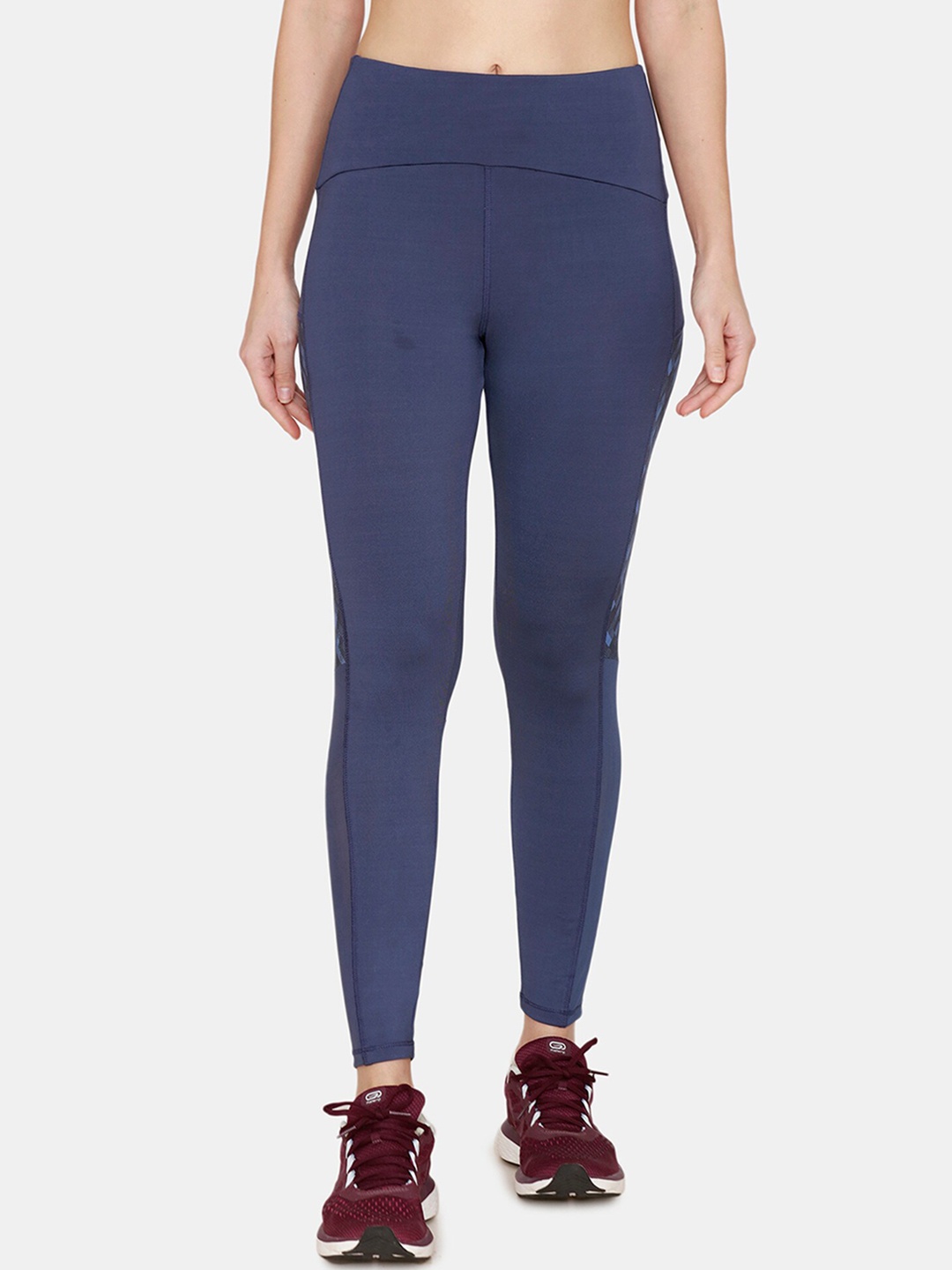 

Zelocity by Zivame Women Blue Solid Tights