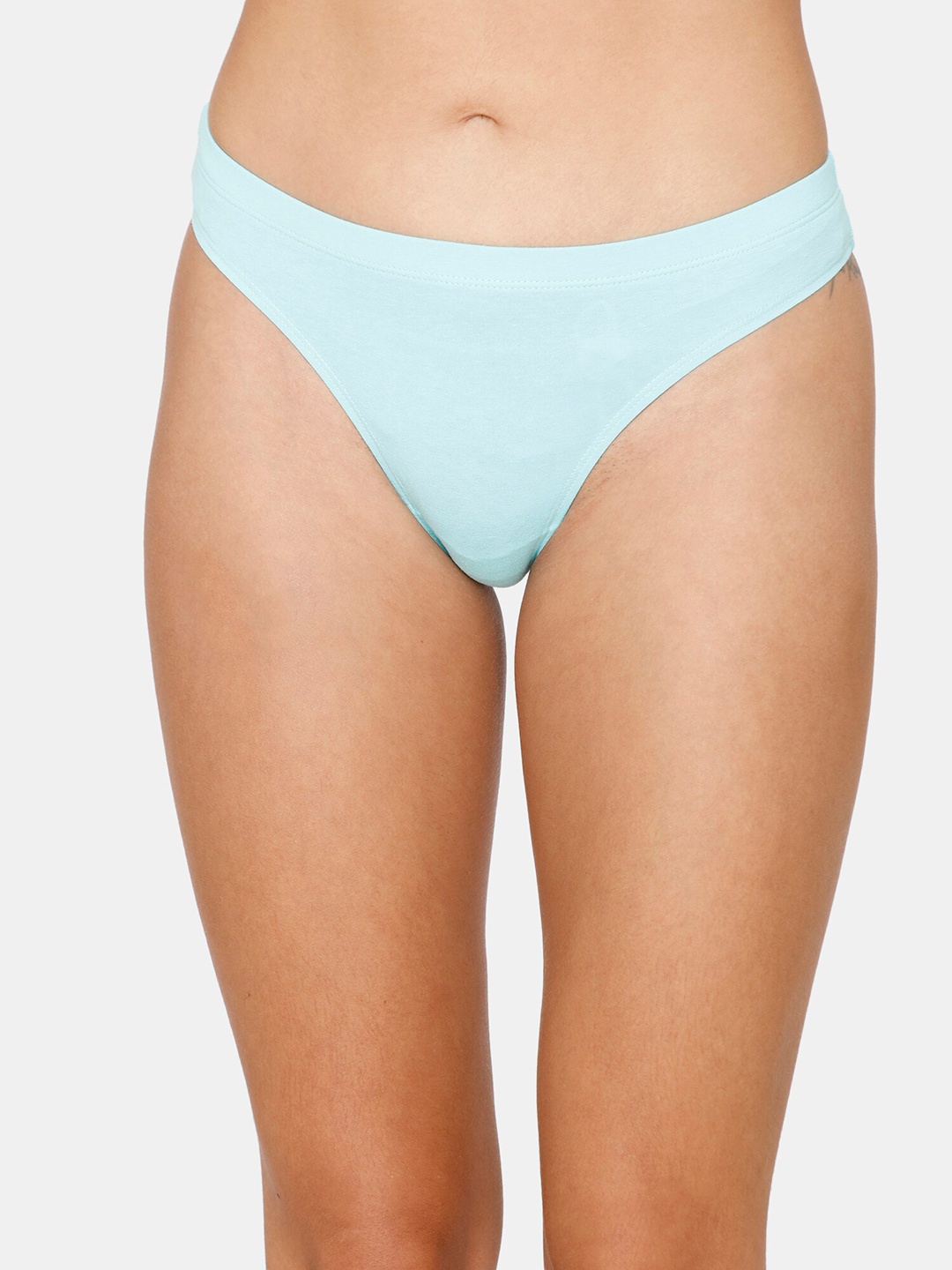 

Zivame Women Blue Solid Pure Cotton Bikini Briefs - ZI2618FASHCBLUE