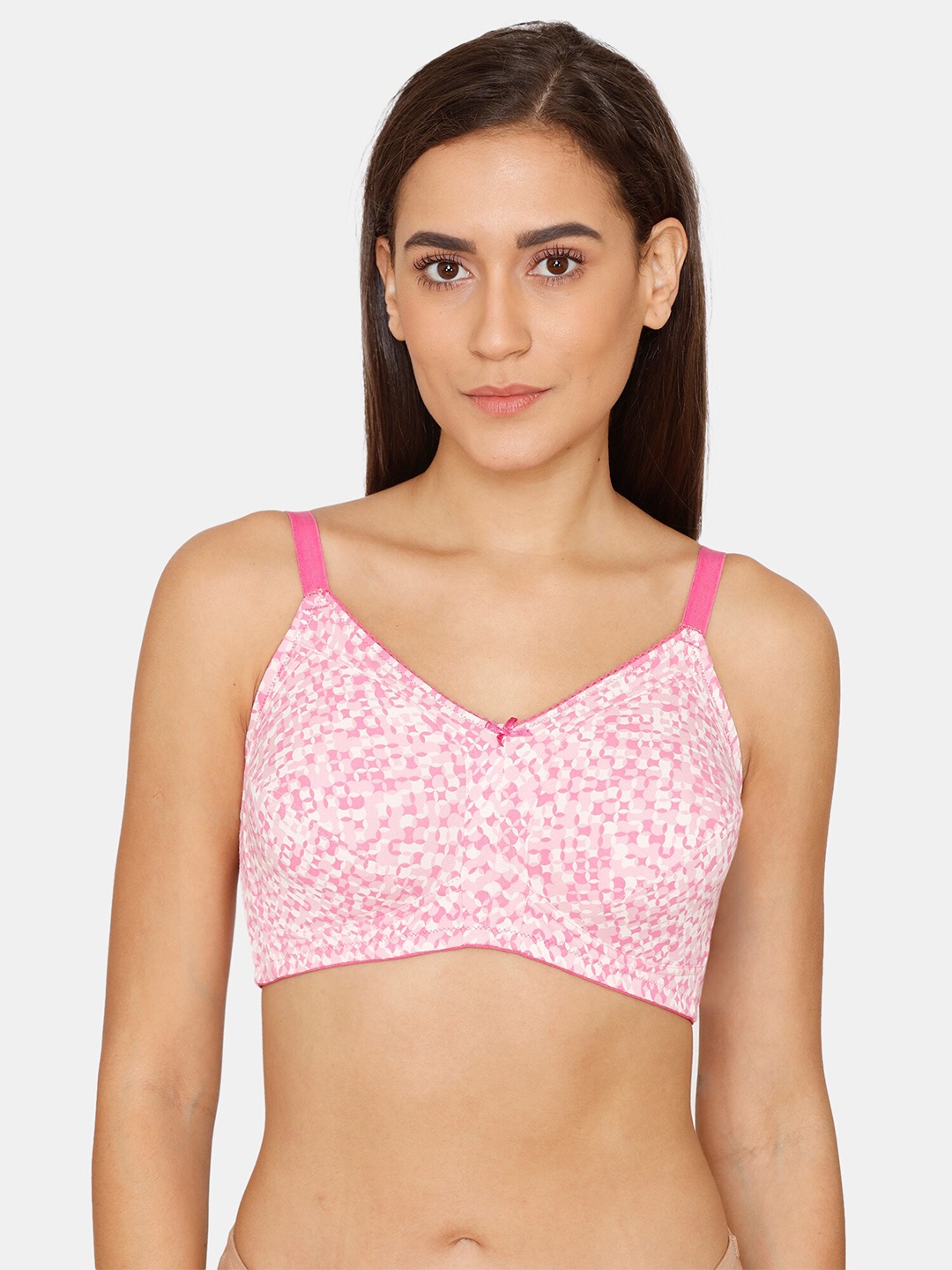 

Zivame Pink & White Everyday Bra