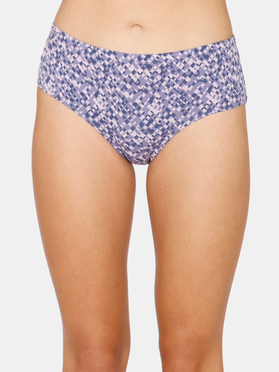 

Zivame Women Purple Printed Hipster Briefs