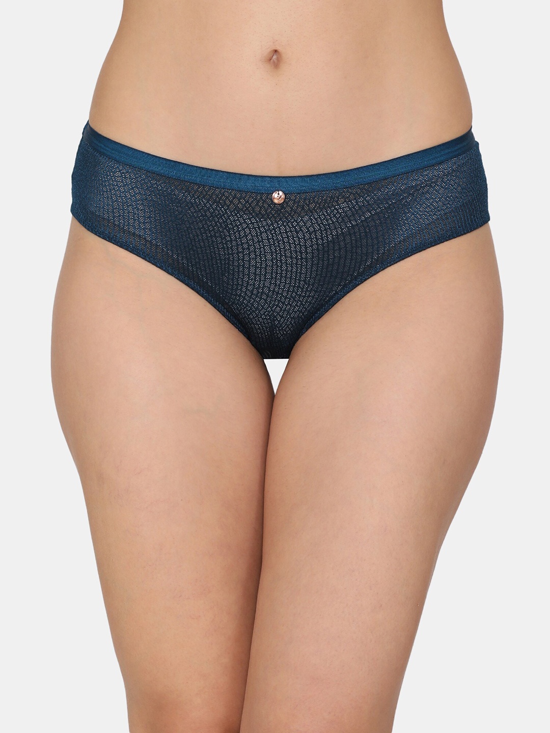 

Zivame Women Blue Solid Hipster Briefs