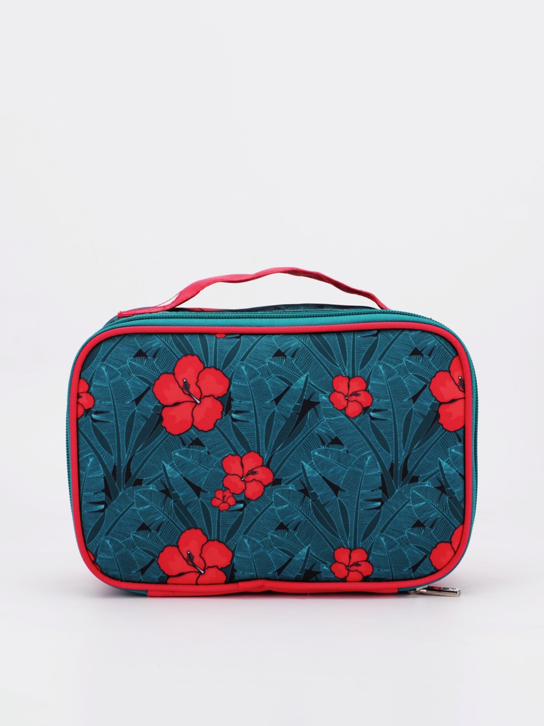 

QIPS Women Sea Green Printed Cosmetic Bag