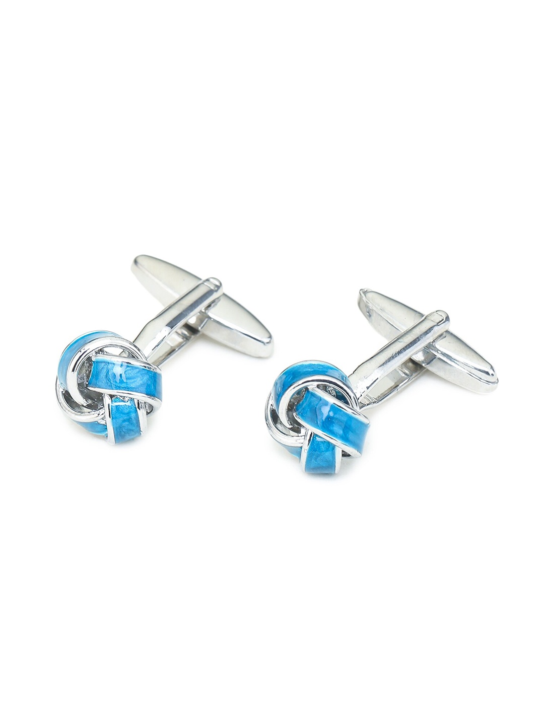 

ELLIS Men Blue & Silver-Toned Contemporary Cufflink