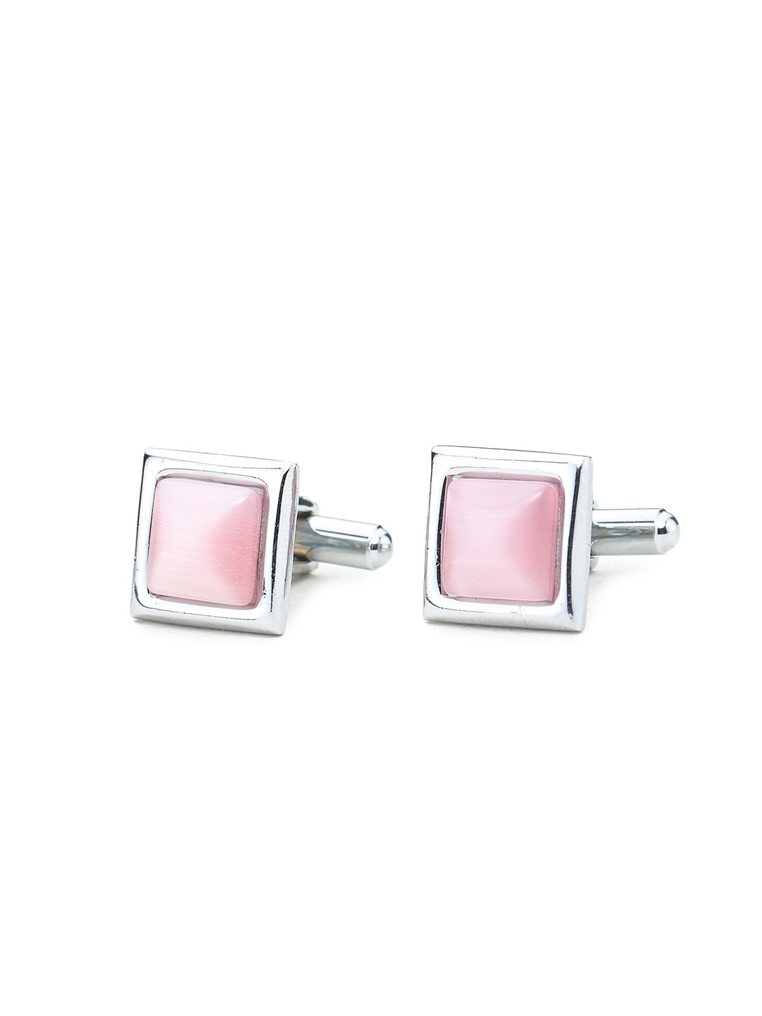 

ELLIS Pink & Silver-Toned Cufflink