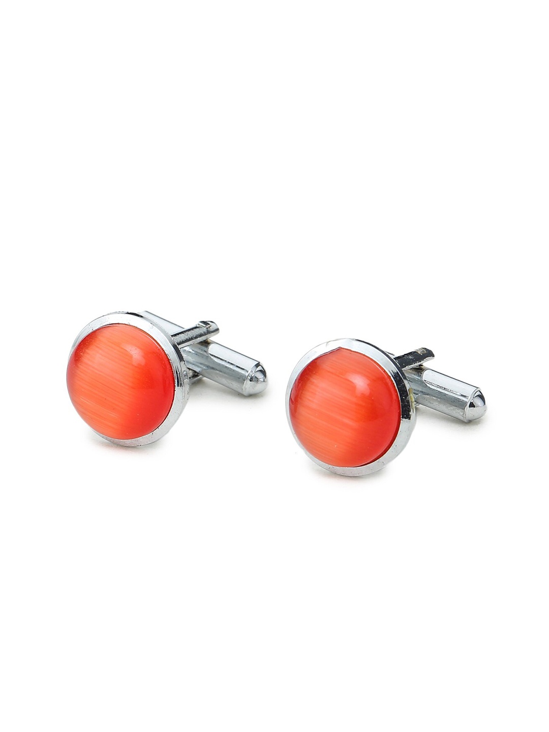 

ELLIS Men Orange & Silver-Toned Cufflink