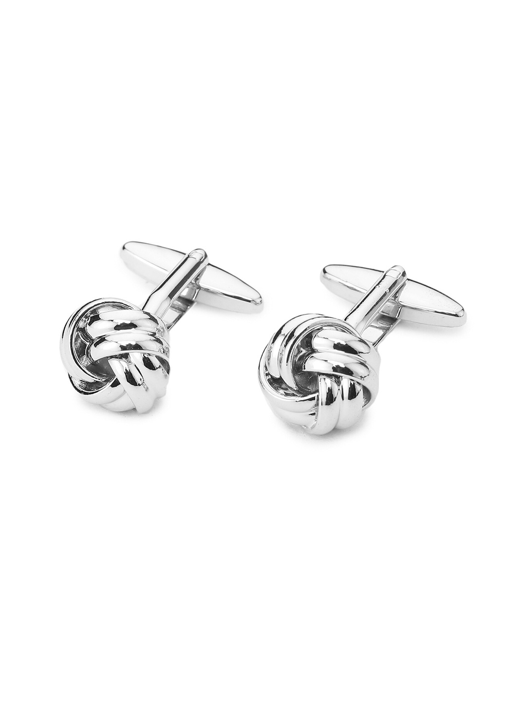 

ELLIS Silver-Toned Contemporary Cufflink