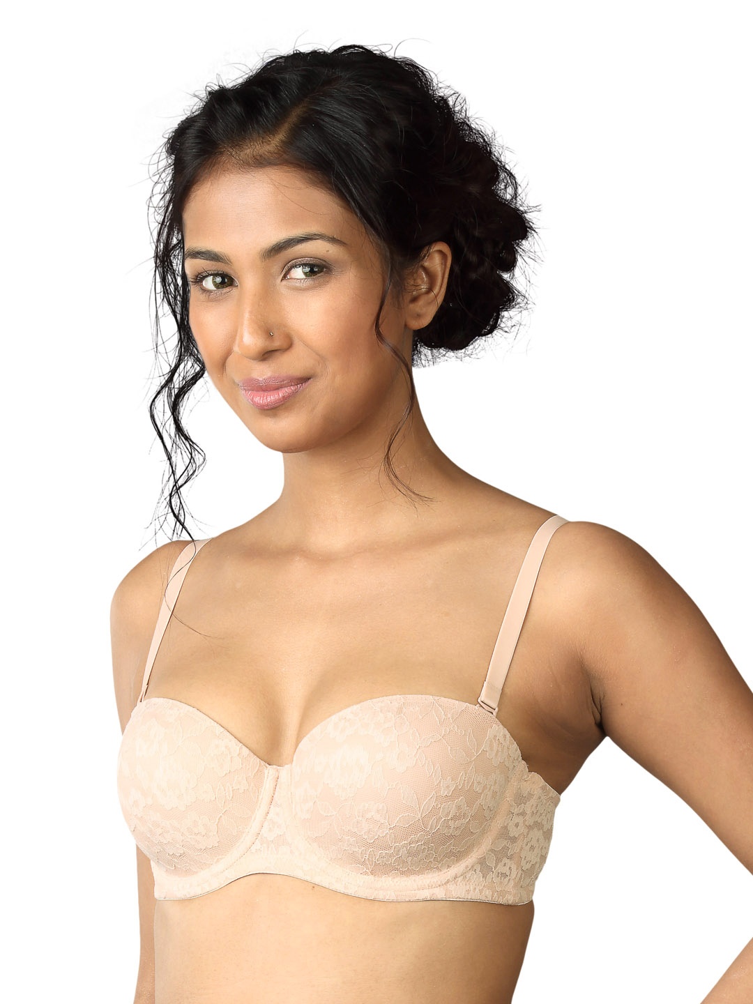 

Triumph Cream-Coloured Half-Coverage Lace Push-UP Bra 7613125102349