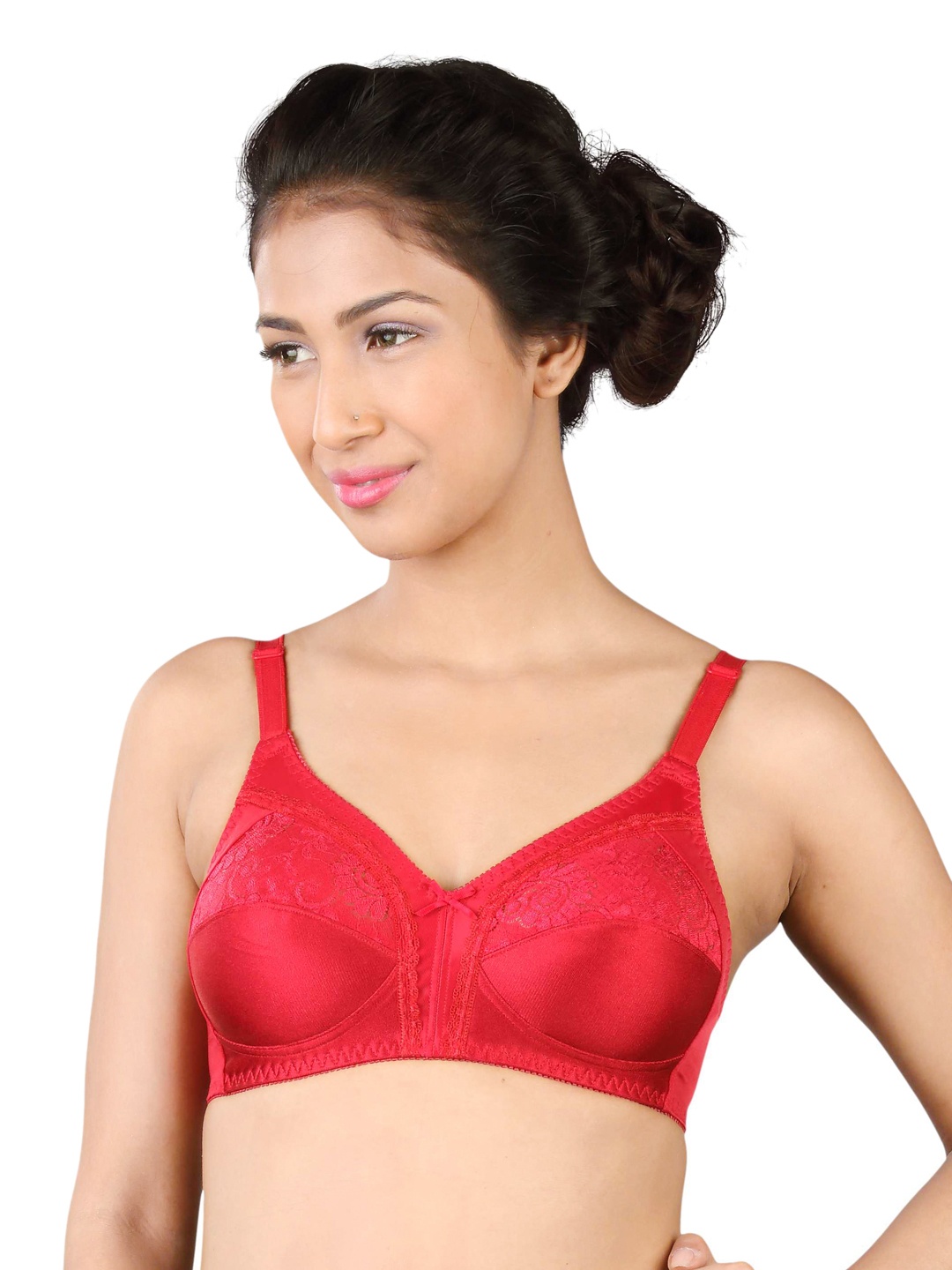 

Triumph Claudette 103 Wireless Non Padded Full Coverage Support Classics Bra, Red