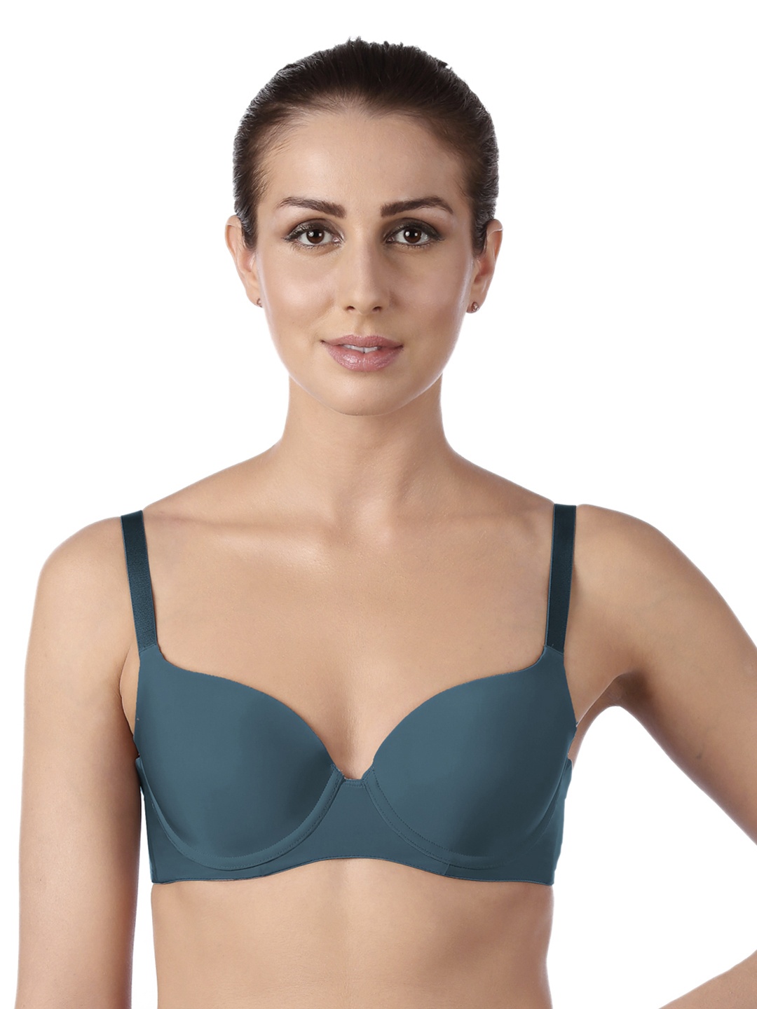 

Triumph T-Shirt Bra 60 Wired Padded Body Make-Up Series Seamless Everyday Bra, Teal