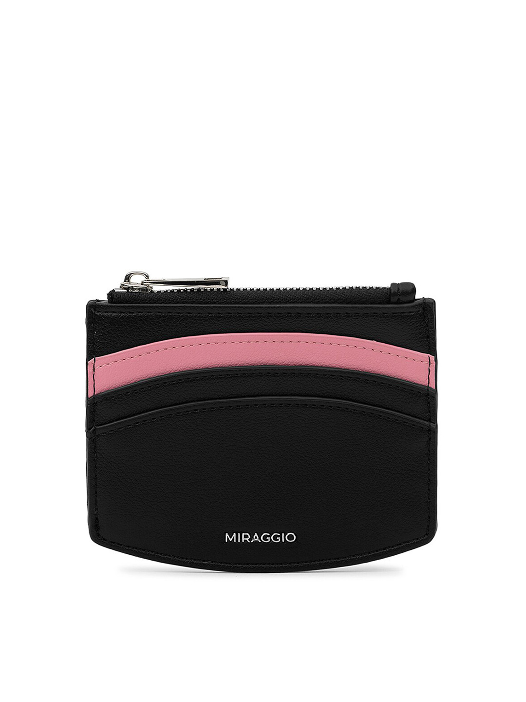 

MIRAGGIO Black Solid Card Holder