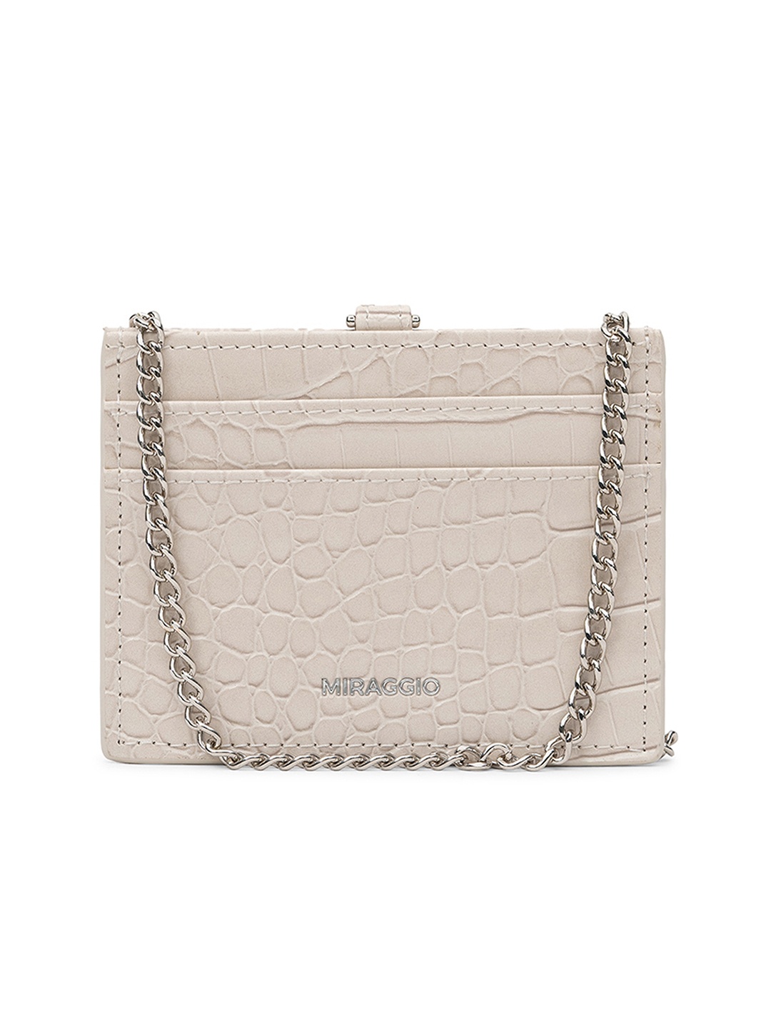 

MIRAGGIO White Textured Card Holder