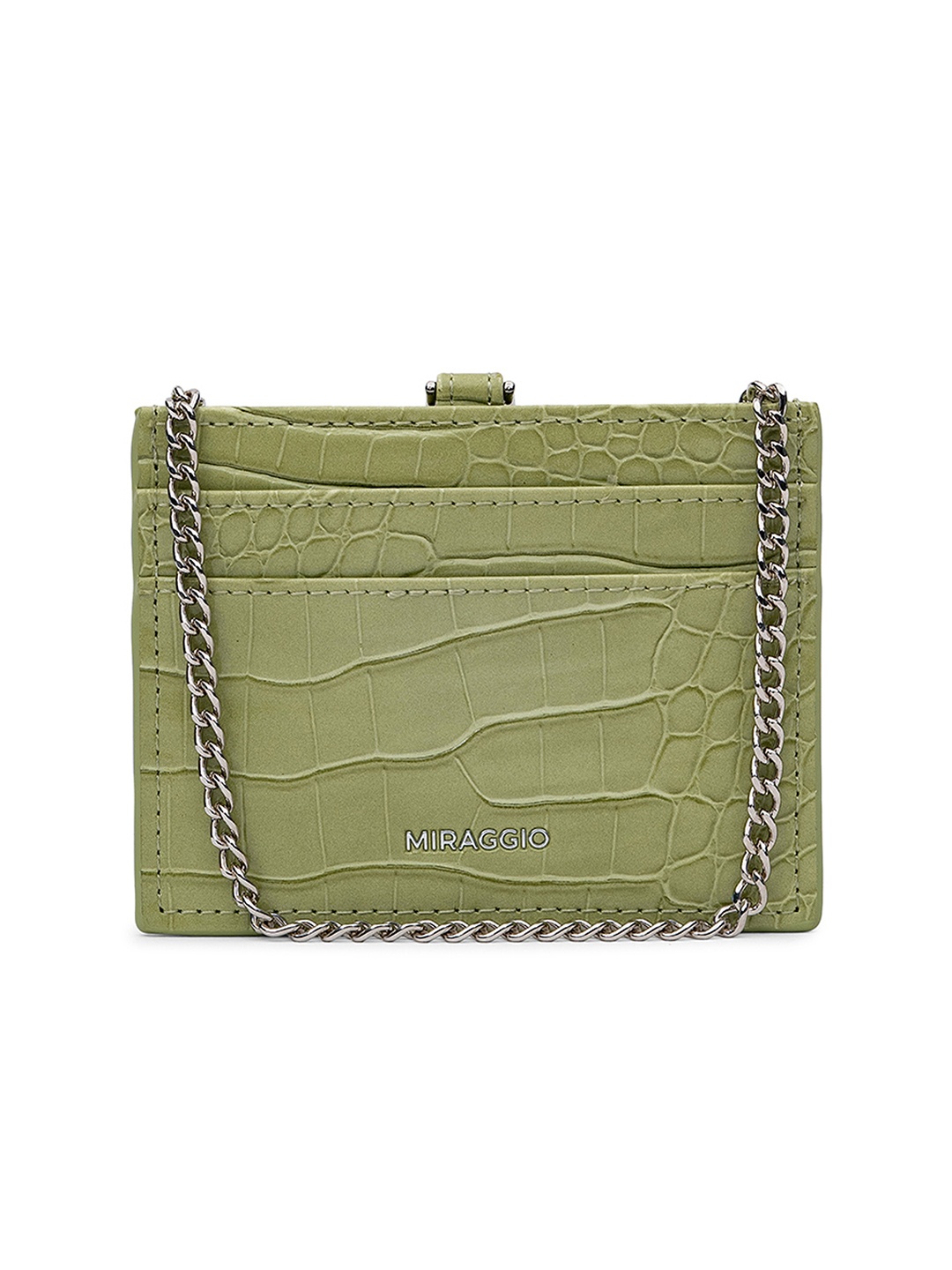 

MIRAGGIO Mint Green Textured Card Holder