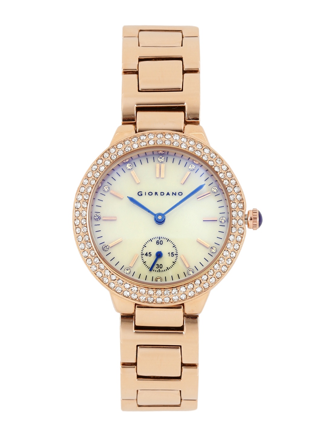 

GIORDANO Women Off-White Embellished Analogue Watch 2808-22
