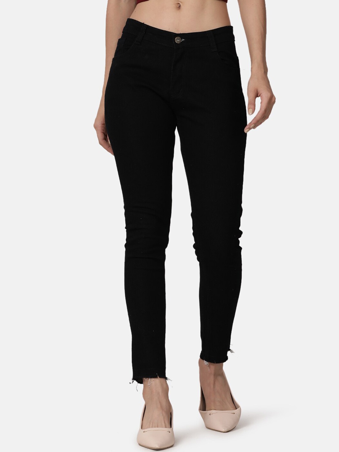 

Selvia Women Black Skinny Fit Stretchable Jeans