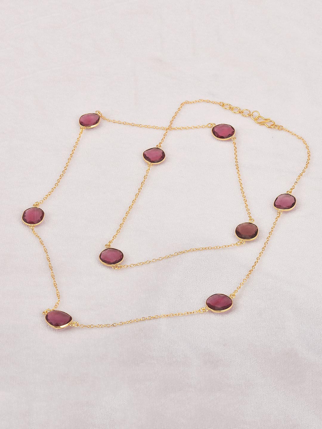 

Tistabene Gold-Toned & Purple Gold-Plated Necklace