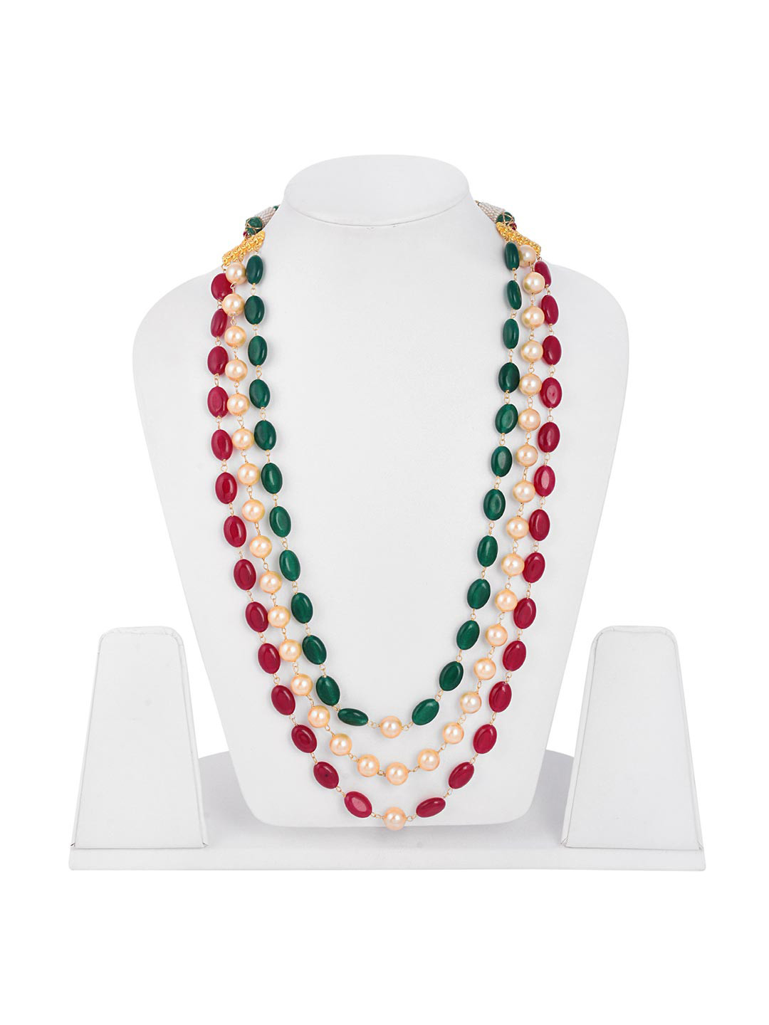 

Tistabene Green & Red Gold-Plated Necklace