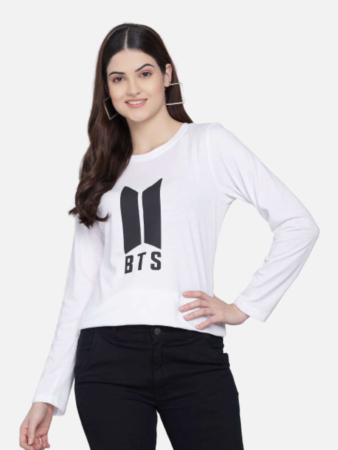 

PockMAN Women White Typography Printed T-shirt