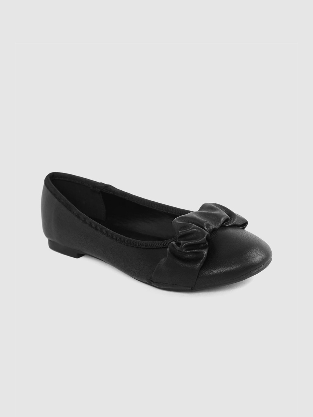 

shoexpress Girls Black PU Loafers