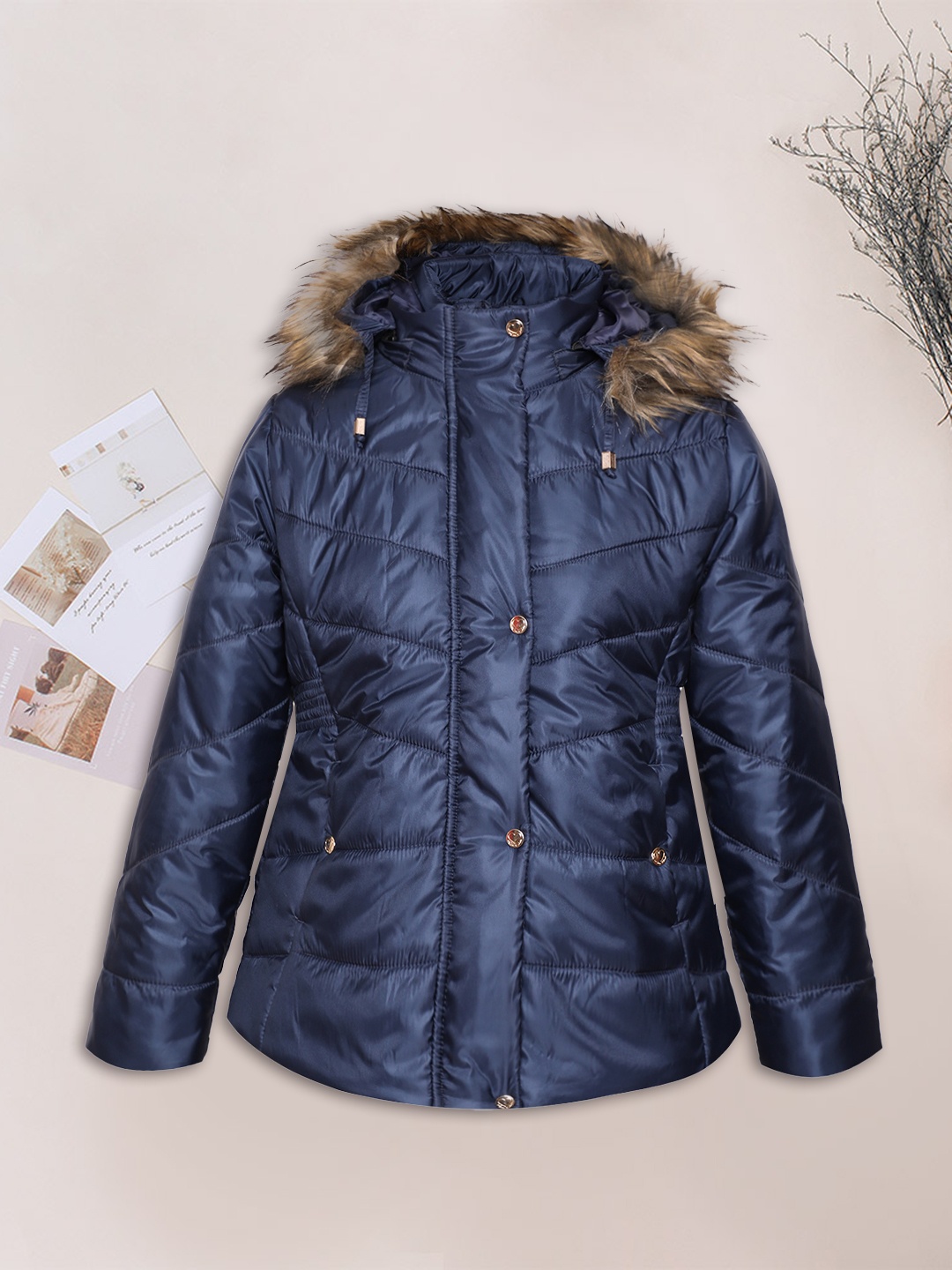 

LURE JUNIOR Girls Blue Parka Jacket