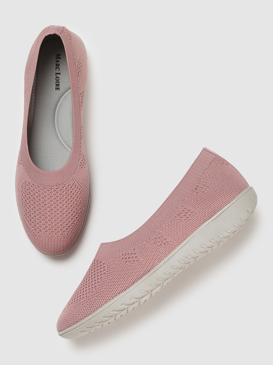 

Marc Loire Women Woven Design Slip-On Sneakers, Pink