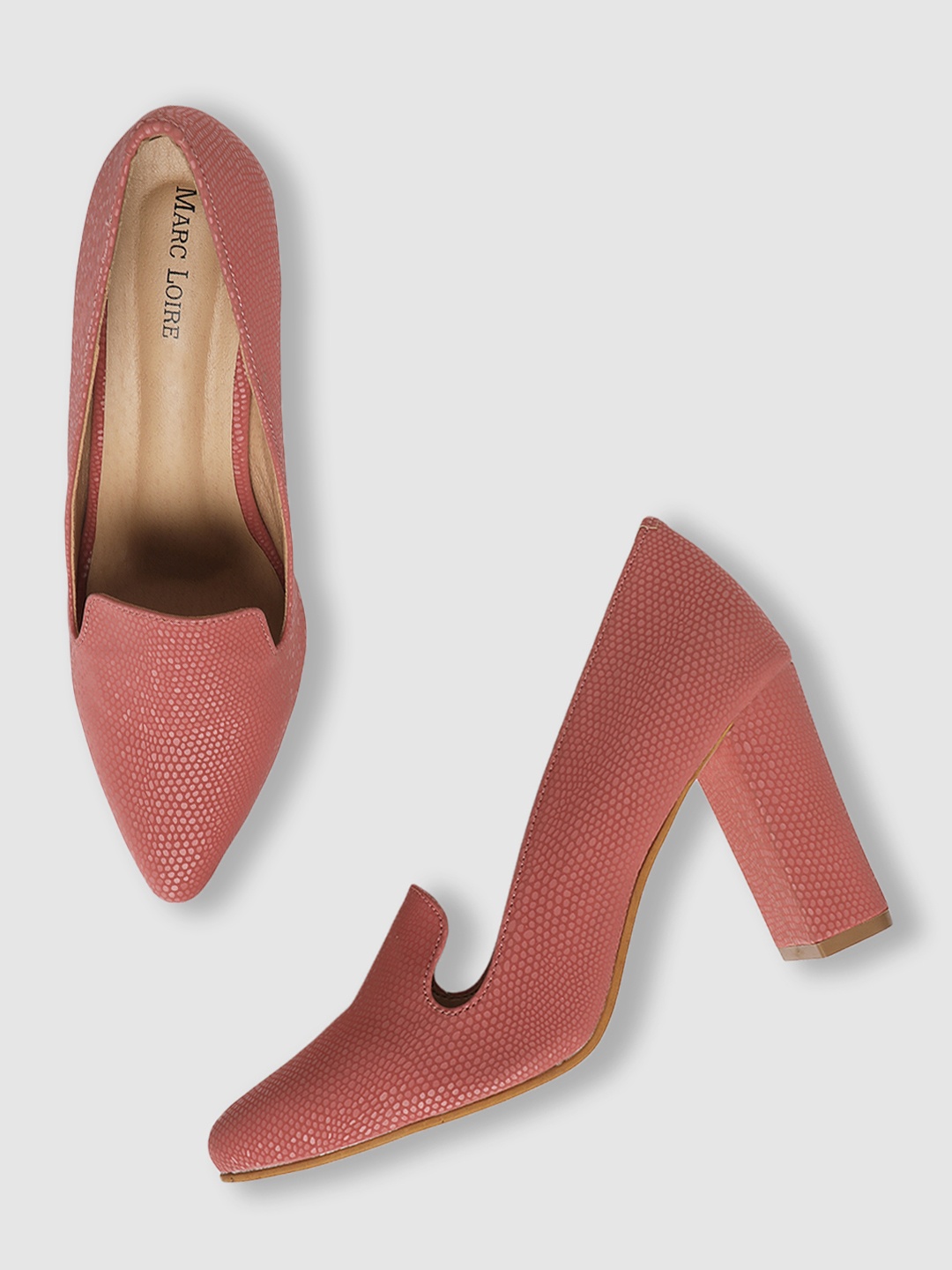 

Marc Loire Mauve Work Block Pumps