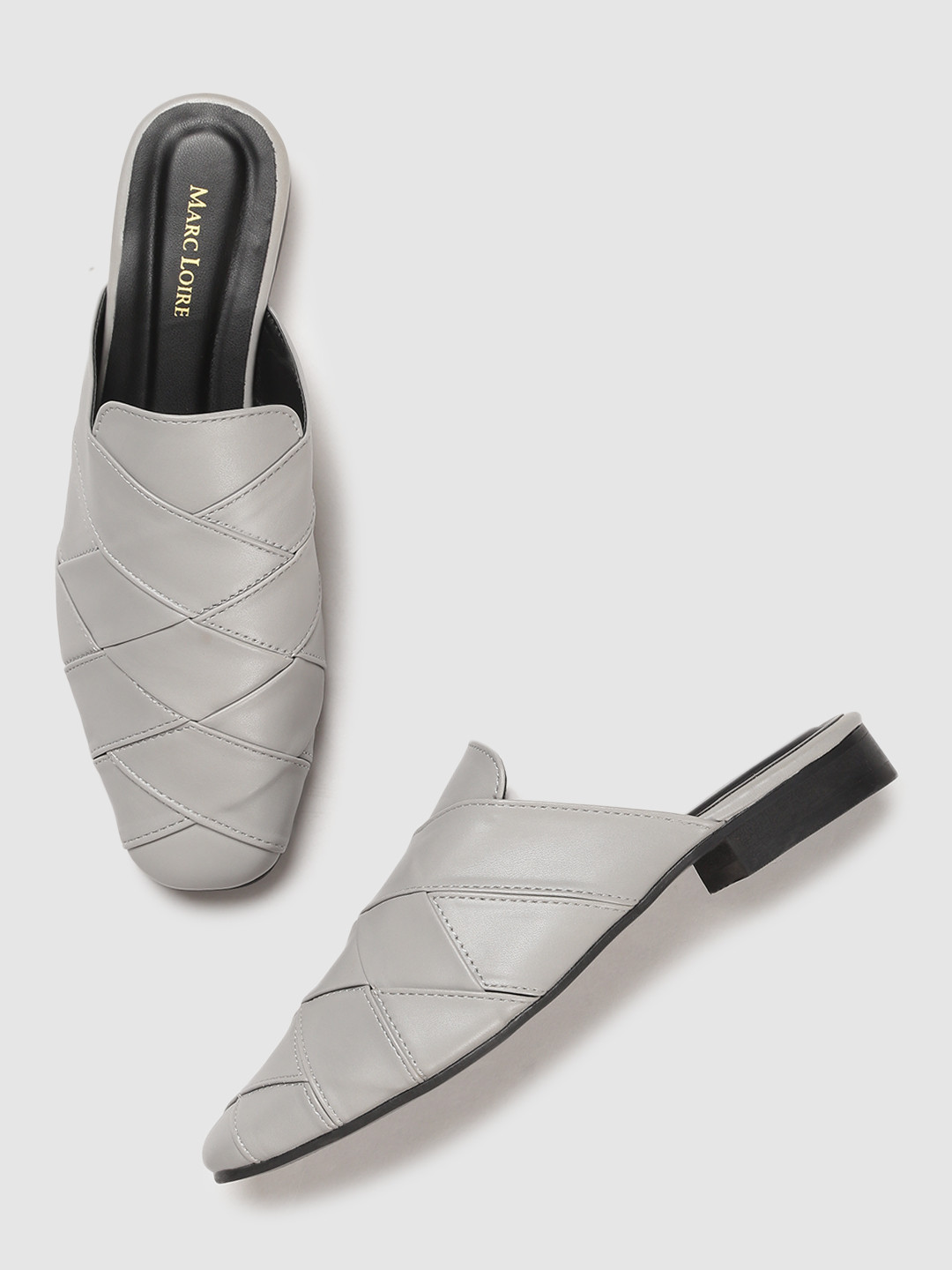 

Marc Loire Women Grey Mules Flats
