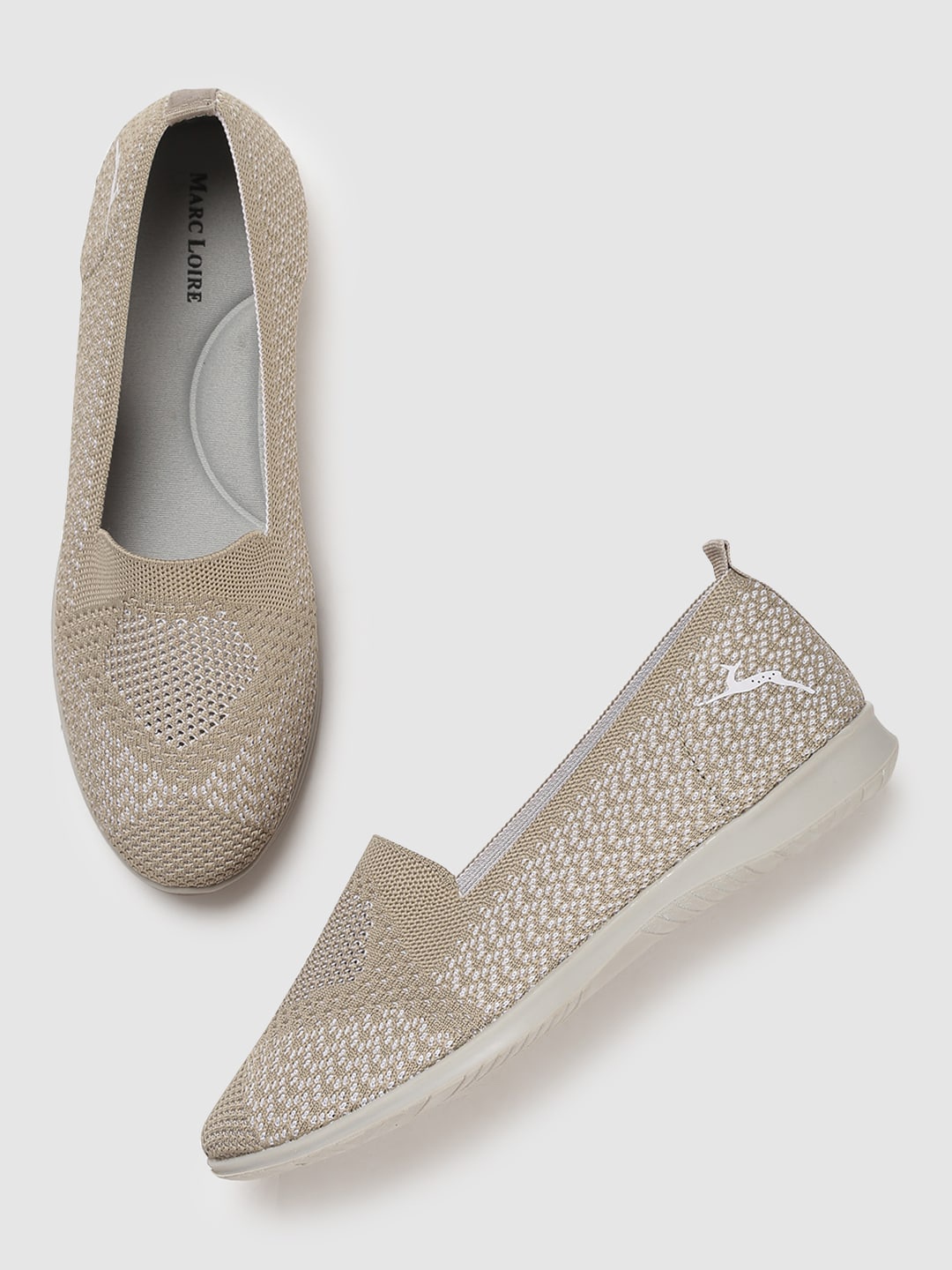 

Marc Loire Women Woven Design Slip-on Sneakers, Olive