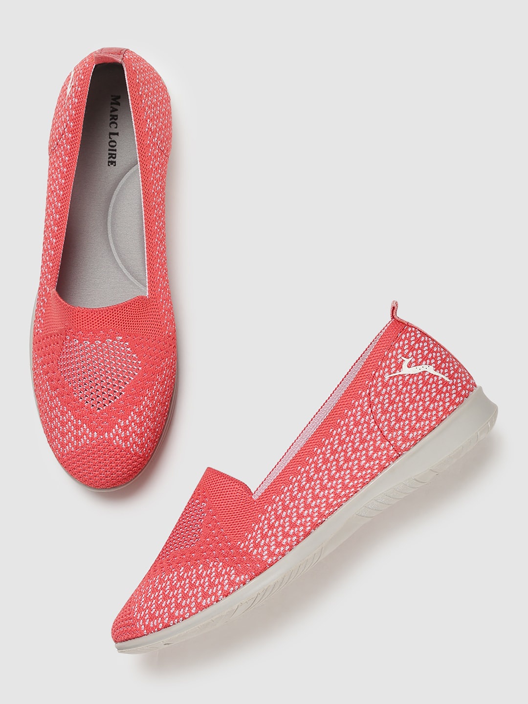 

Marc Loire Women Woven Design Slip-on Sneakers, Red