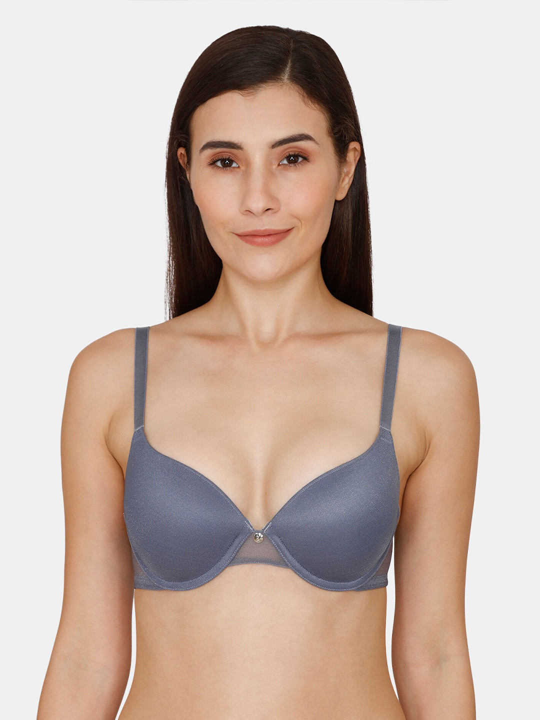

Zivame Grey Push-up Bra