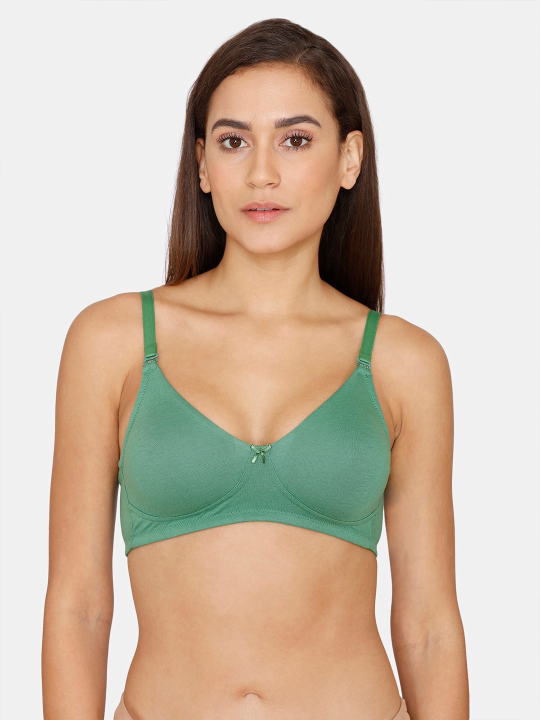 

Rosaline by Zivame Women Green Everyday Double Layered Non Wired T-Shirt Bra