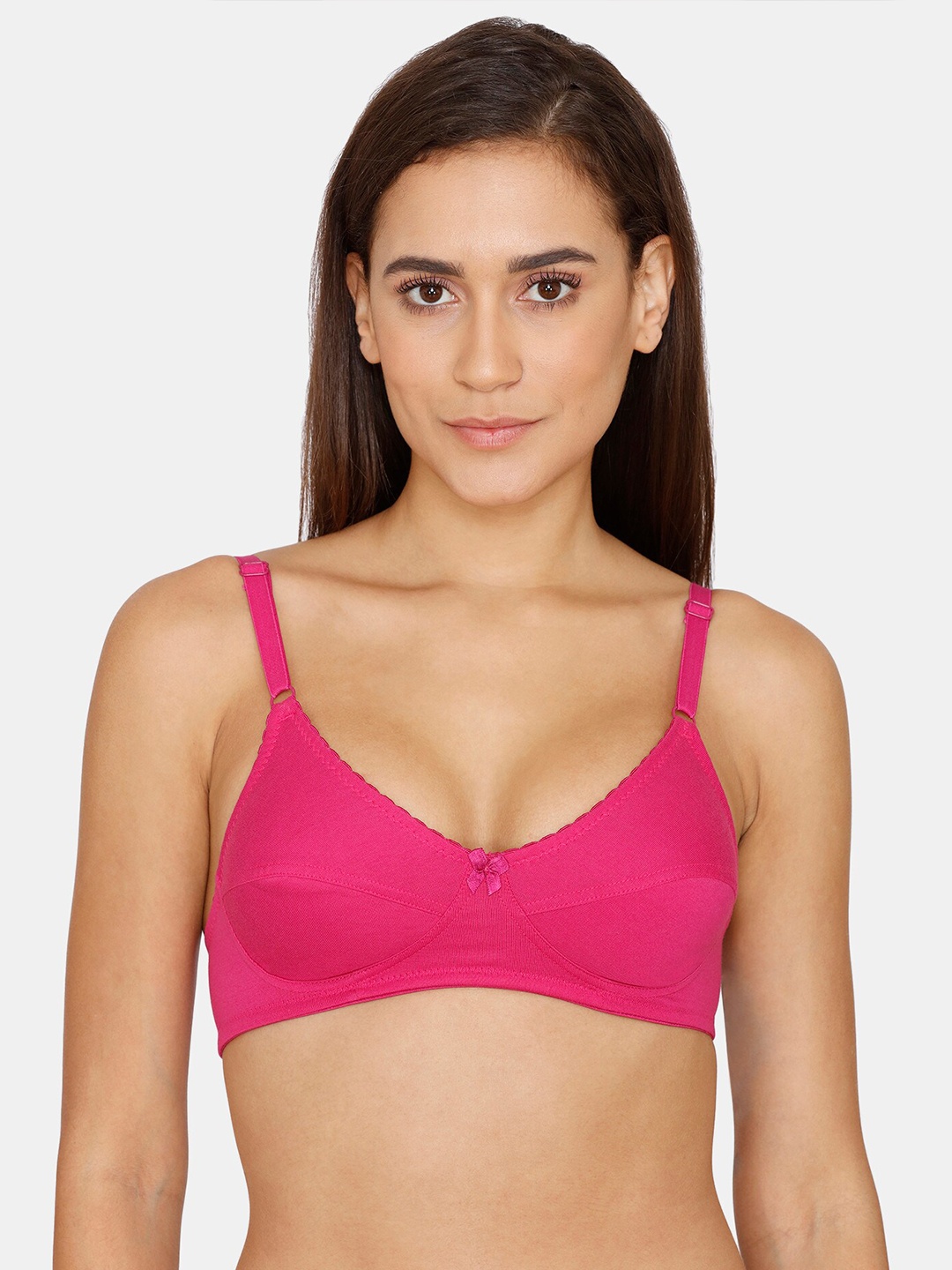 

Rosaline by Zivame Women Pink Solid Non-Padded Bra