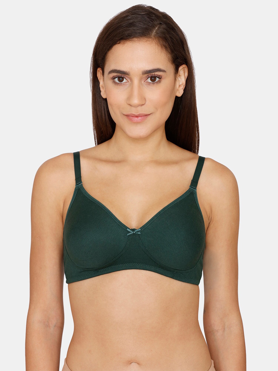 

Rosaline by Zivame Green Non Wired Non Padded Half Coverage Bra