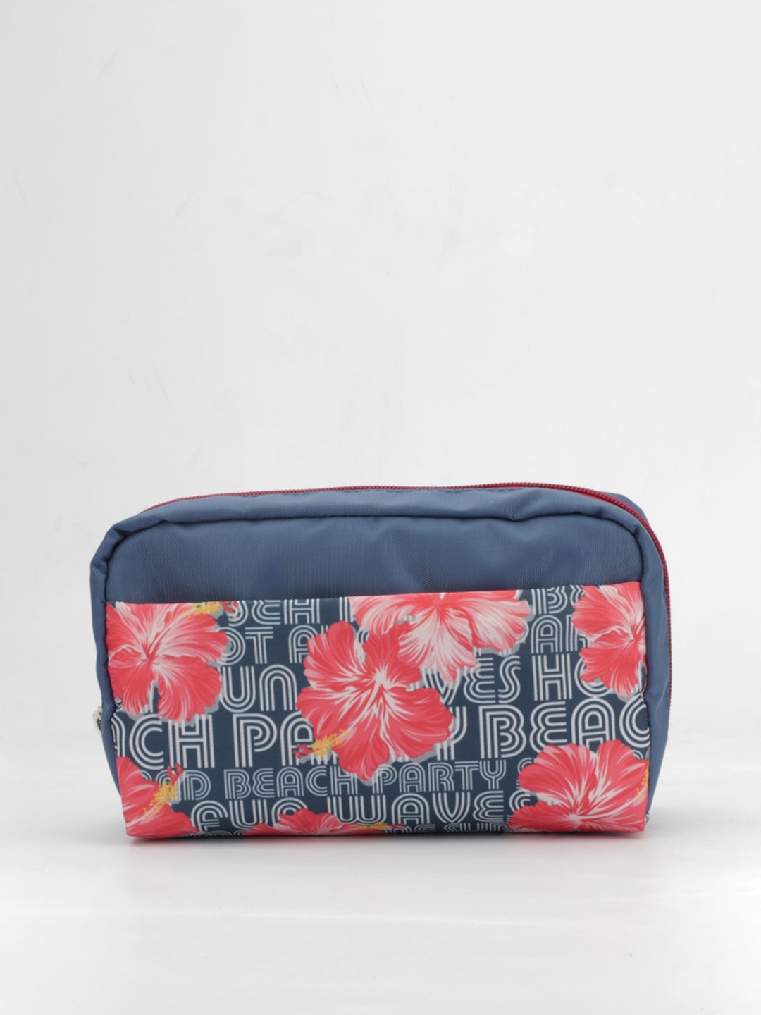 

QIPS Women Blue & Red Printed Travel Pouch