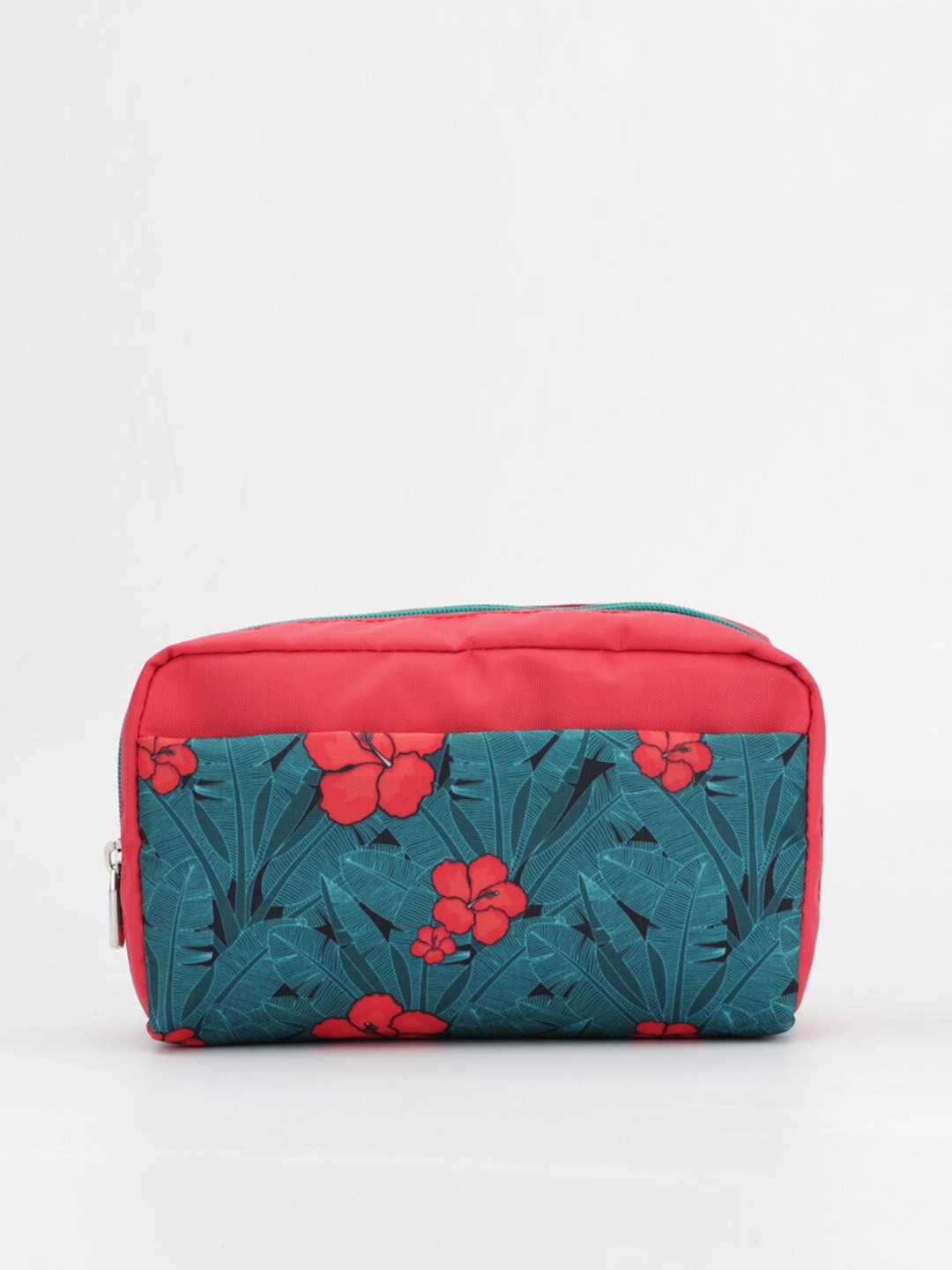 

QIPS Women Red & Blue Printed Pouch