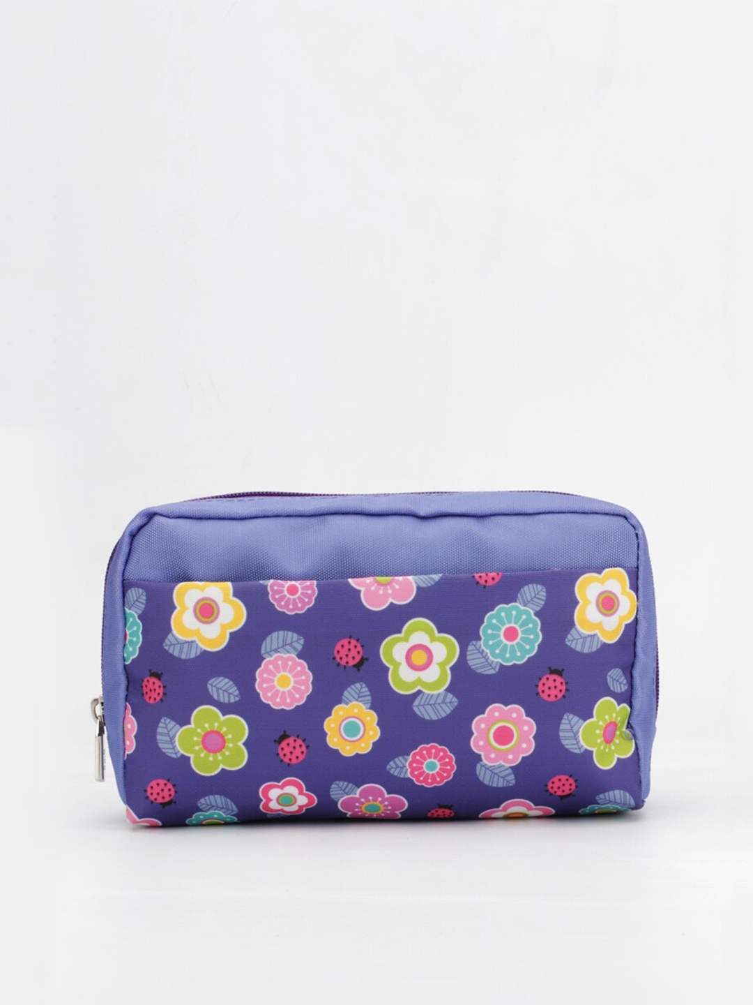 

QIPS Women Purple & Pink Printed Cosmetic Bag