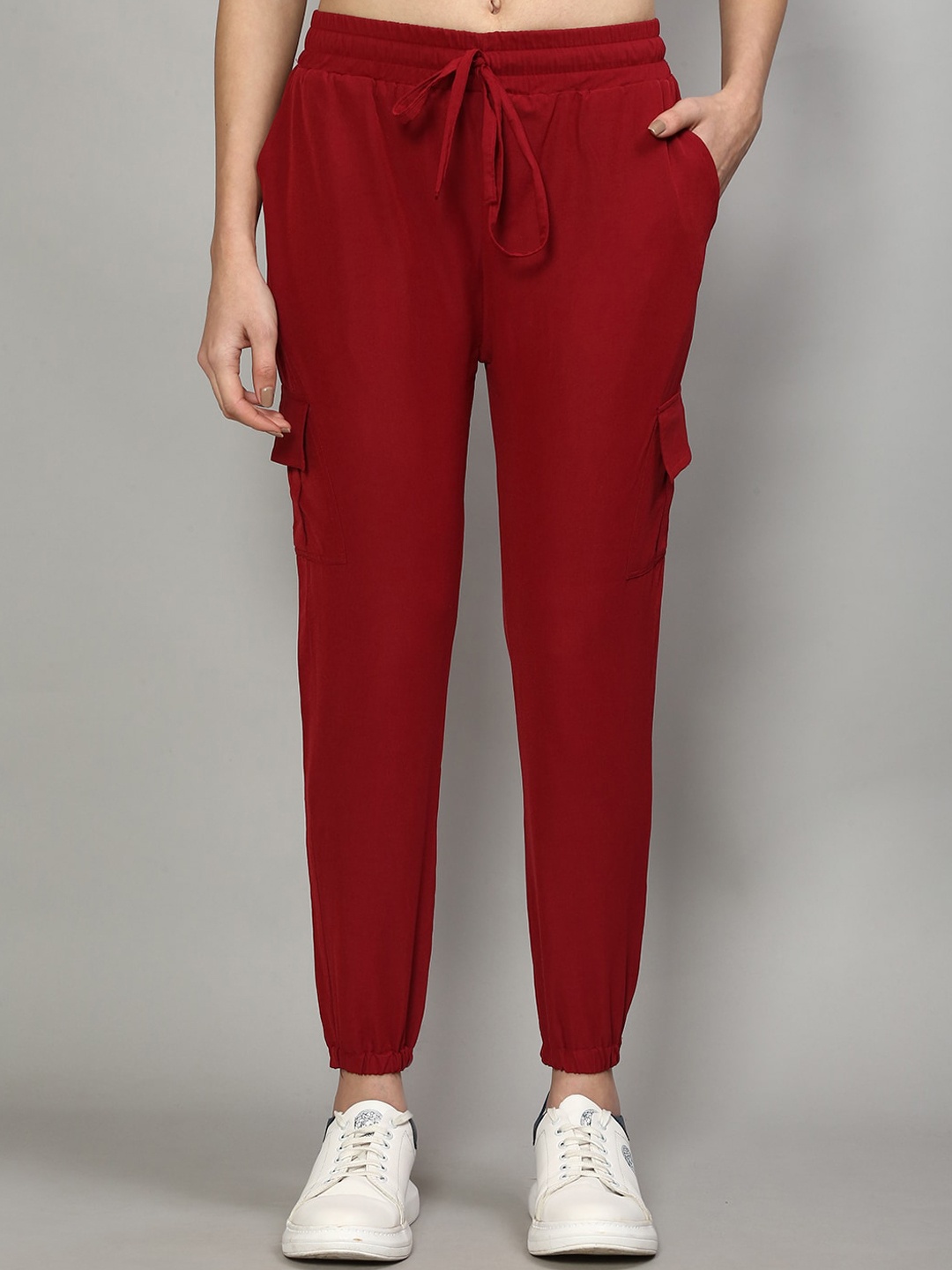 

GRACIT Women Maroon Joggers Trousers