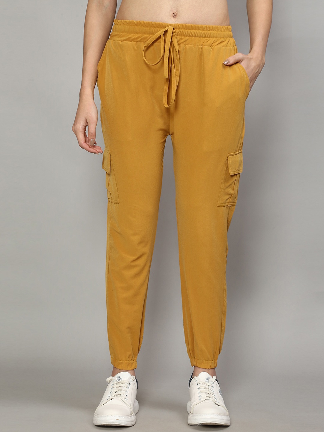 

GRACIT Women Yellow Joggers Trousers