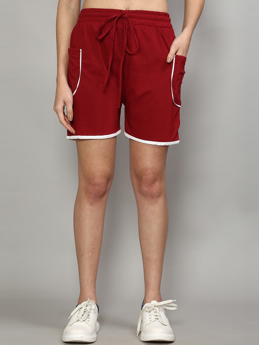

GRACIT Women Maroon Running Sports Shorts