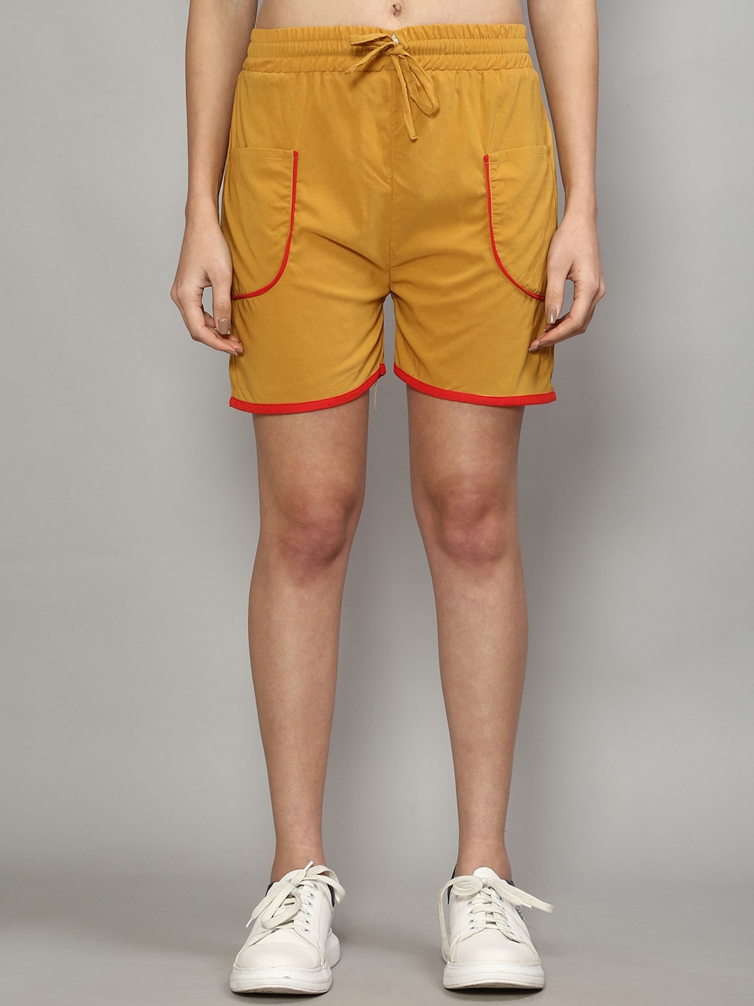 

GRACIT Women Yellow Running Shorts
