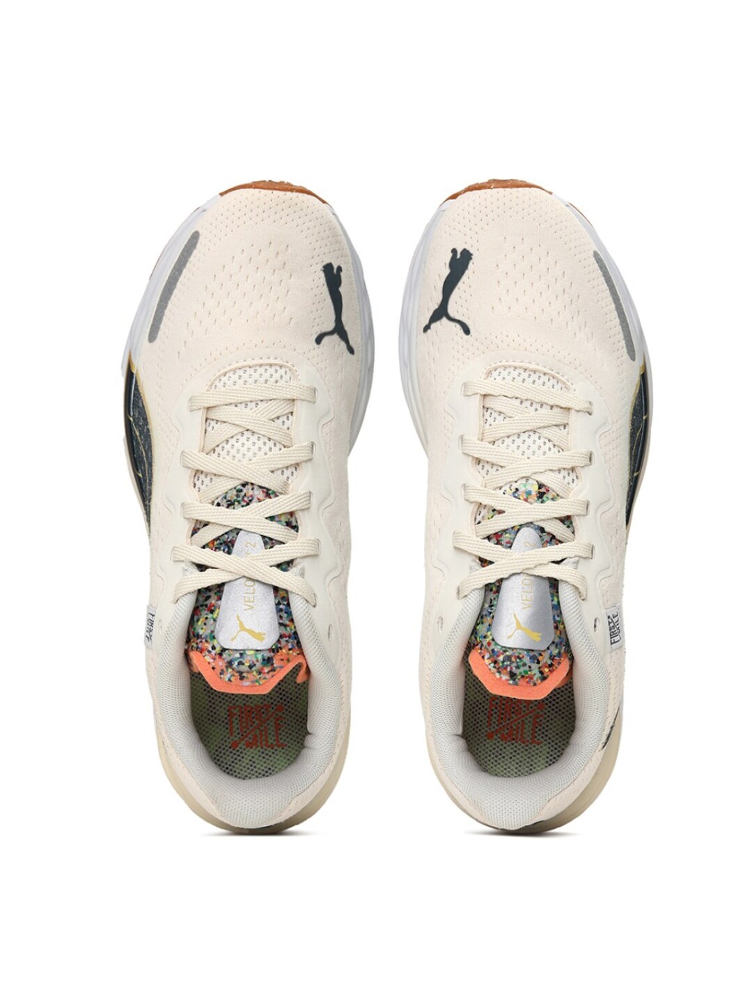 

Puma Women White Textile x First Mile Velocity Nitro Running Shoes